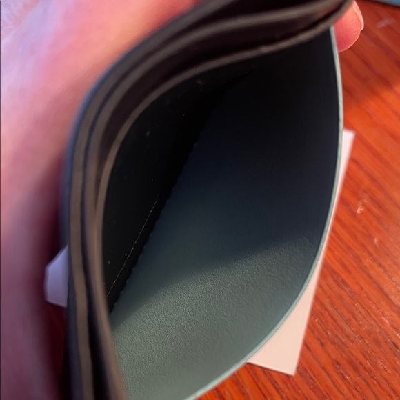 Tiffany & Co. T- Square Leather Card Case With Turquoise Bag - Picture 6 of 7